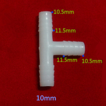 Mangueira de água 10mm conector t farpado conexão de tubulação 2024 - compre barato