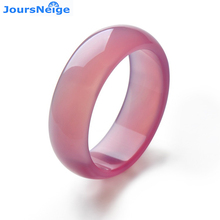 JoursNeige Natural Pink Chalcedony Bangles Bracelets for Girl Women Gift Lucky Crystal Bracelet Jewelry Accessories 2024 - buy cheap
