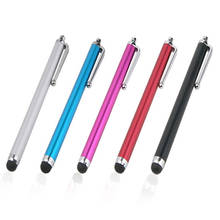 100pcs/lot Clip Metal Touch Pen for Mobile Phone Stylus for iPhone Samsung Pad Laptop Capacitive Screen 2024 - купить недорого