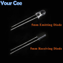 100pcs LED 5mm 940nm IR Infrared Emitting & Receiving Diode Round Tube Light Flame Sensor For Diy Electronic 2024 - buy cheap