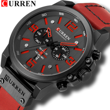 CURREN Mens Watches Top Brand Luxury Quartz Watch Men Casual Leather Military Waterproof Sport Wrist Watch Relogio Masculino 2024 - buy cheap