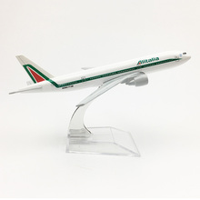 1/400 Scale Alloy Aircraft Boeing 777 Alitalia 16cm Alloy Plane B777 Model Toys Children Kids Gift for Collection 2024 - buy cheap