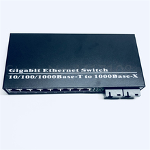 8UTP&2SC  10/100/1000M Gigabit Ethernet switch Ethernet Fiber Optical Media Converter Single Mode 8*RJ45 UTP and 2*SC fiber Port 2024 - buy cheap