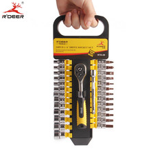 Conjunto de chave de fenda e soquete, 28 peças, 1/4 ", 72 dentes, ferramenta de reparo, conjunto de ferramentas manuais 2024 - compre barato