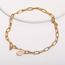 Simple Gold Color Natural Shell Pendant Anklet Female 2019 Fashion Foot Jewelry Ankle Chain Anklets for Women New Arrival 2024 - buy cheap