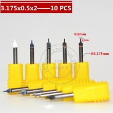 3.175mm*0.8mm*2mm,Freeshipping,CNC half bit,carbide End Mill,woodworking router bit,Tungsten end milling cutter,MDF,PVC,Acrylic 2024 - buy cheap