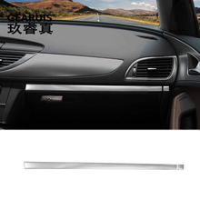 Estilo do carro interior copiloto caixa de luva alça decoração capa guarnição aço inoxidável adesivos para audi a6 c7 a7 acessórios automóveis 2024 - compre barato