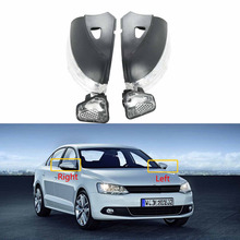 Новый Автомобильный светодиодный индикатор поворота на зеркало заднего вида с отверстиями для VW Jetta 6 MK6 2011 2012 2013 2014 2024 - купить недорого