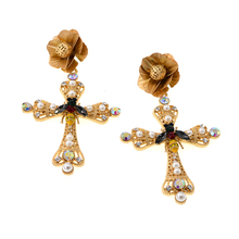 Fashion Gold Color Cross Earring For Women Statement Jewelry Big Cross Dangle Earrings Pendants Bijoux Handmade Charm Jewelry 2024 - buy cheap