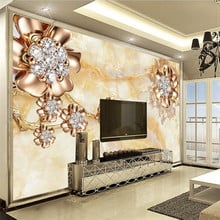 beibehang 3D Wallpaper Marble Diamond Jewelry Background Modern Europe Art Mural for Living Room Large Painting Home Decor 2024 - buy cheap