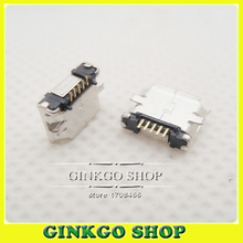 Conector micro usb smt, conector fêmea longo com pinos para porta de carregamento para smartphone celular tablet pc com 1000 peças 2024 - compre barato