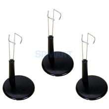 3x Black Adjustable Doll Bear Stands Display Holder Plastic Base 11-14cm for   Teddy Bear Suitable Dolls and Action Figures 2024 - buy cheap