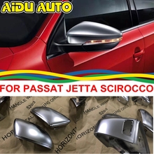 Matt Chrome Silver Mirror Case Covers FOR VW PASSAT B7 CC Jetta MK6 Scirocco EOS Beetle 3C8 857 538 A 3C8 857 537 A 2024 - buy cheap