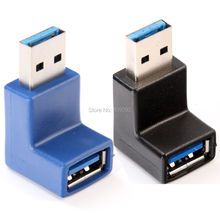 USB 3,0 A штекер к USB 3,0 гнездовой разъем адаптера Расширение 90 градусов правый угол адаптер штепсельная вилка M/F 2022 - купить недорого