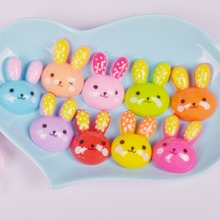 10pcs/lot Sale Half Round Cute bunny ears Princess series Flatback Beads for Jewelry Making Decoration Nail Art Phone bag shoes 2024 - buy cheap