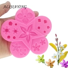 Flower Silicone Mold Wedding Cake Border dessert decorators Tools Fondant Cupcake Mould Sugar Paste Candy Chocolate D1328 2024 - buy cheap