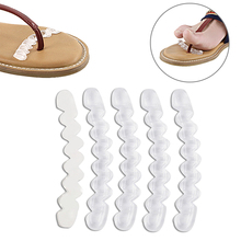 5 pares anti-deslizamento gel stripe almofada sapatos de salto alto antepé almofada macia e confortável aliviar a dor 2024 - compre barato