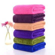 6 Colors Microfiber Bath Towel Coral Fleece Towels 70 * 140cm Thick Quick-Drying Beach Towel Absorbent Adult Fiber Soft Towels 2024 - buy cheap