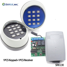 Wireless Keypad password switch Universal remote control and receiver for garage gate door access control 433MHz high quality 2024 - buy cheap