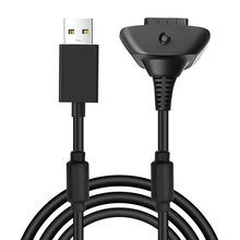 Portátil para xbox 360 gamepad controle remoto sem fio cabo de carregamento 1.8m usb adaptador de carregamento carregador cabos substituição 2024 - compre barato