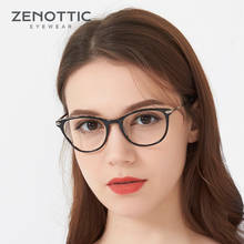 ZENOTTIC-Montura de gafas de ojos de gato Retro para mujer, lentes ópticas transparentes para miopía, gafas graduadas 2024 - compra barato