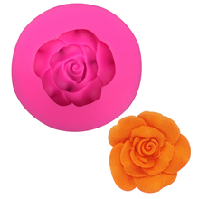 Free shipping rosette silicone mold chocolate fudge cake decoration Soap mold baking utensils F0351 2024 - buy cheap
