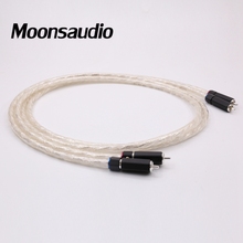 Liton 6n prata chapeado cabo de interconexão de áudio com banhado a prata rca plug para tubo amplificador mixer 2024 - compre barato