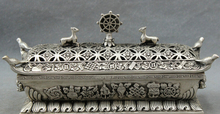Cantar voge gem s2579 9 ", queimador de incenso, prata budista chinês, símbolo auspicioso 8, estátua 2024 - compre barato