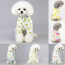 Cute Small Dogs Pajamas For Pet Dogs Cat Clothes Puppy Jumpsuit For Dog Coat For Dogs Print Clothing Shirt New 2024 - buy cheap