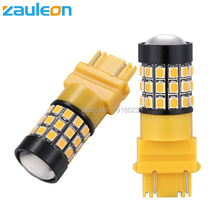 Zauleon 2pcs 3157 3156 led High Power LED Amber Yellow Turn Signal P27W T25 led car bulbs P27/7W Car Light Source car-styling 2024 - buy cheap