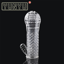 Reusable Condoms Full Cover Penis Sleeve Ring Delay Impotence Erection Condoms for Sex Adult Men A Style 1 Pcs 2024 - buy cheap