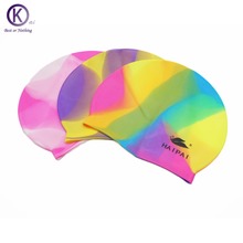 Quality Silicone Swimming Cap Mixed color Swim Cap swimming pool accessories for adult women and  men 2024 - buy cheap