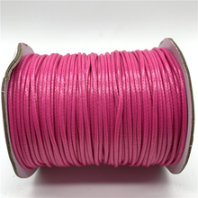 0.5/0.8/1/1.5/2mm Rose Waxed Cotton Cord Waxed Thread Cord String Strap Necklace Rope For Shamballa Bracelet Making 2024 - buy cheap