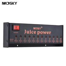 MOSKY-Estación de fuente de alimentación con efectos de guitarra, amplificador de baja potencia con 12 salidas de CC aisladas para efectos de guitarra de 9V, 12V y 18V 2024 - compra barato