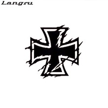 Langru Iron Cross Iron Cross Vinyl Decals Gothic Skull Sticker Car Accessories  Jdm 2024 - buy cheap
