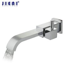 JIENI Chrome Polish Single Cold Bathroom Basin Faucet Solid Brass torneira Bathtub Basin Faucet Stream Vessel Vanity Taps 2024 - buy cheap