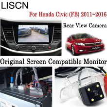 Câmera de Visão traseira Para Honda Civic (FB) 2011 ~ 2014 2015 2016 Tela Original Monitor compatível com Câmera Câmera de Segurança Da Placa de Licença 2024 - compre barato