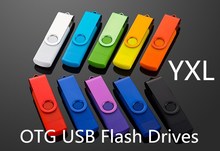 Флеш-накопитель USB OTG разных цветов, 16 ГБ, 8 ГБ, 16 ГБ, 32 ГБ, 64 ГБ, 10 шт./1 сумка 2024 - купить недорого