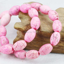 Accessories 8x12mm Pink Turkey Stone Beads Loose Stone DIY Howlite Rice Accessory Parts 15inch Jewelry Making Girls Gifts Gems 2024 - buy cheap