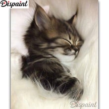 Dispaint Diamond Painting Full Square/Round Drill 5D DIY "Animal cat" Daimond Embroidery Rhinestone Cross Stitch Decor A25675 2024 - buy cheap