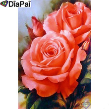 DIAPAI 5D DIY Diamond Painting 100% Full Square/Round Drill "Rose flower" Diamond Embroidery Cross Stitch 3D Decor A22512 2024 - buy cheap