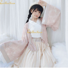 Girls Chinese Costume Dress Adult Hanfu Skirt Tang suit For Women Chiffon Lace Dress for girls Spring Sweet Lolita Costume 2024 - buy cheap