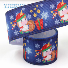 YJHSMY G-18925-1172,10 yards,38 mm Christmas Ribbons Thermal transfer Printed grosgrain,Holiday decoration DIY materials 2024 - buy cheap