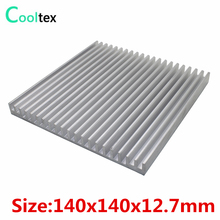 140x140x12.7mm  Aluminum HeatSink heat sink radiator for Electronic Power Amplifier Chip VGA RAM LED COOLER cooling 2024 - buy cheap