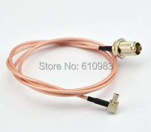 (2 unids/lote) Cable de extensión 90CM RG316 TNC Conector hembra con mamparo A Adaptador de conector de clavija de ángulo recto TS9 2024 - compra barato