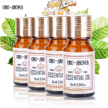 Paquete de aceites esenciales para aromaterapia, paquete de aceites esenciales para aromaterapia, masaje, Spa, baño, árbol de té, jazmín, rosa, 10ml * 4 2024 - compra barato
