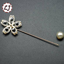 New 1 piece gold color DIY Metal vintage fashion Filigree Brooch Clip Pins for overcoat decorate DIY garment accessories Parts 2024 - buy cheap