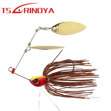 TSURINOYA 2Pcs Spinner Bait 12g 18g Metal Fishing Lure Blade Jig Head Beard Fishing Hook Isca Artificial Para Pesca Peche 2024 - buy cheap
