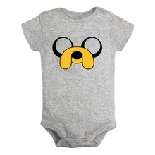 Cute Cartoon ADVENTURE TIME Jake Dog Finn Design Newborn Baby Boys Girls Outfits Jumpsuit Print Infant Bodysuit Clothes 2024 - compre barato