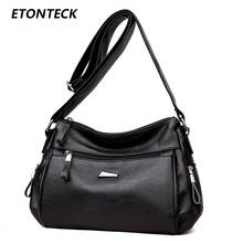 ETONTEK Fashion Women Crossbody Bags High Quality Genuine Leather Female Hobos Messenger Bags Small Shoulder Bag Ladies Handbags 2024 - buy cheap